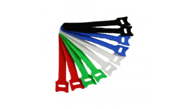 InLine Cable tie Straps hook-and-loop fastener 12x200mm 10 pcs. 5 Colors
