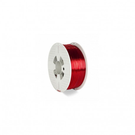 Verbatim 55054 3D printing material Polyethylene Terephthalate Glycol (PETG) Red, Transparent 1 kg