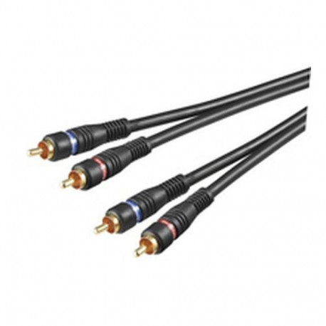 Goobay AVK 132-020 0.2m audio cable 2 x RCA Black