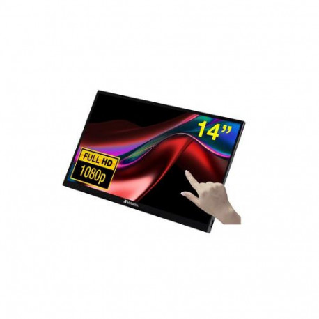 Verbatim - PMT-14 Portable Touchscreen Monitor 14 Full HD 1080p Metal Housing