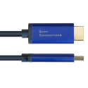 Alcasa 4860-SF020B video cable adapter 2 m DisplayPort HDMI Black, Blue