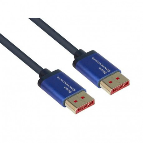 Alcasa 4814-SF020B DisplayPort cable 2 m Blue