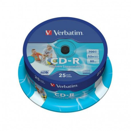 Verbatim CD-R AZO Wide Inkjet Printable 700 MB 25 pc(s)