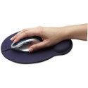 Manhattan Wrist Gel Support Pad and Mouse Mat, Blue, 241 × 203 × 40 mm, non slip base, Lifetime Warr