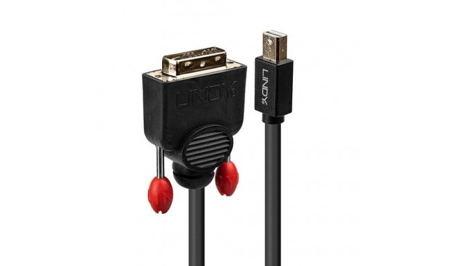 Lindy 2m Mini DisplayPort to DVI Cable, Black