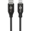 Goobay 39445 lightning cable 1 m Black