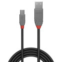 Lindy 2m USB 2.0 Type A to Mini-B Cable, Anthra Line