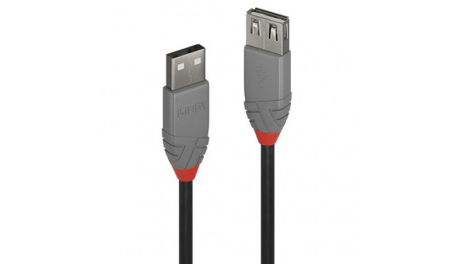 Lindy 5m USB 2.0 Type A Extension Cable, Anthra Line