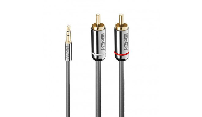 Lindy 3m 3.5mm to Phono Audio Cable, Cromo Line