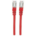 Intellinet Network Patch Cable, Cat6A, 5m, Red, Copper, S/FTP, LSOH / LSZH, PVC, RJ45, Gold Plated C