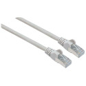Intellinet Network Patch Cable, Cat6A, 0.5m, Grey, Copper, S/FTP, LSOH / LSZH, PVC, RJ45, Gold Plate