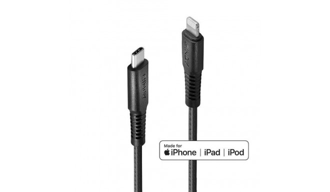 Lindy 3m Reinforced USB Type C to Lightning Cable