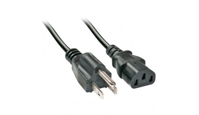 Lindy 2m US 3 Pin to C13 Mains Cable
