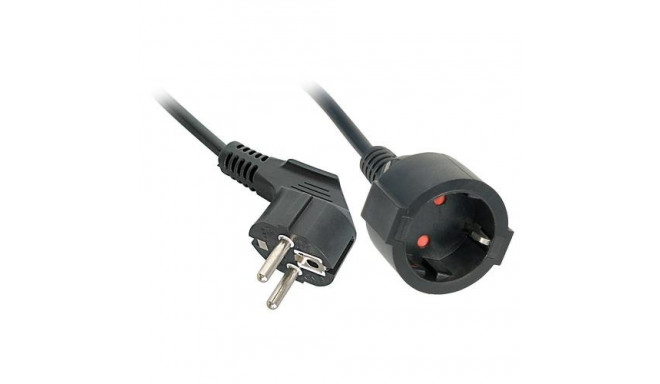 Lindy 30245 power extension 5 m 2 AC outlet(s) Indoor Black
