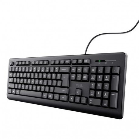 Trust 24639 keyboard Office USB No US English Black