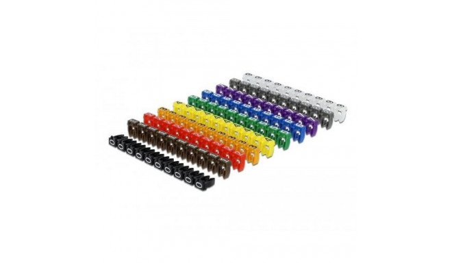 DeLOCK 18304 cable clamp Assorted colours 100 pc(s)