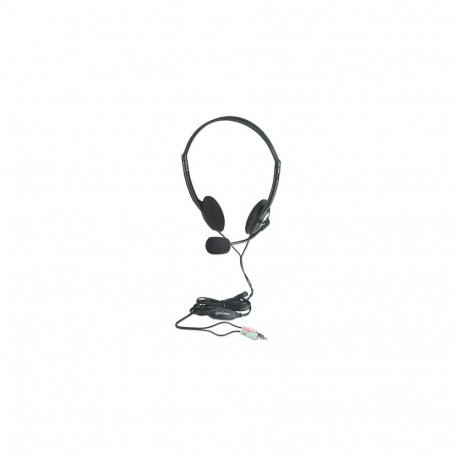 Manhattan Stereo On-Ear Headset (3.5mm), Microphone Boom, In-Line Volume Control, Foam Earpads, Stan