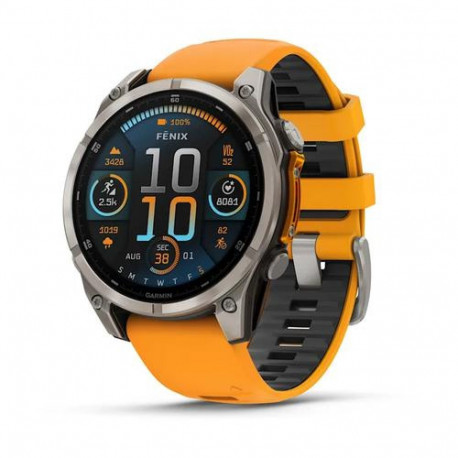 Garmin fenix 8 3.56 cm (1.4") AMOLED 47 mm Digital 454 x 454 pixels Touchscreen Graphite Wi