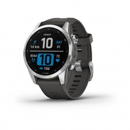 Garmin fenix 7S 3.05 cm (1.2") MIP 42 mm Digital 240 x 240 pixels Touchscreen Silver Wi-Fi