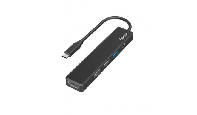Hama 00200117 notebook dock/port replicator USB 2.0 Black