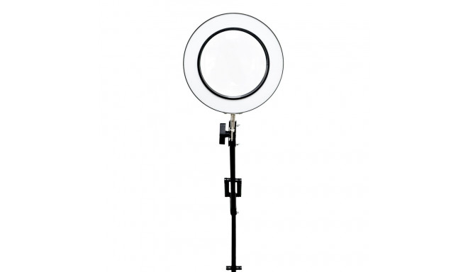 PLATINET DESK DRAWING LAMP MAGNIFY 10W 1 HEAD 48 LED 3xMAGNIFYING LENS BASE WITH CHARGER BLACK [4602