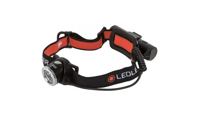 Ledlenser pealamp H8R must/punane