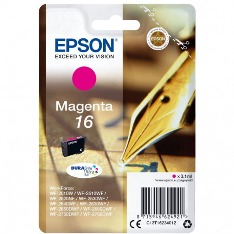 Epson tindikassett magenta DURABrite Ultra T 162 T 1623