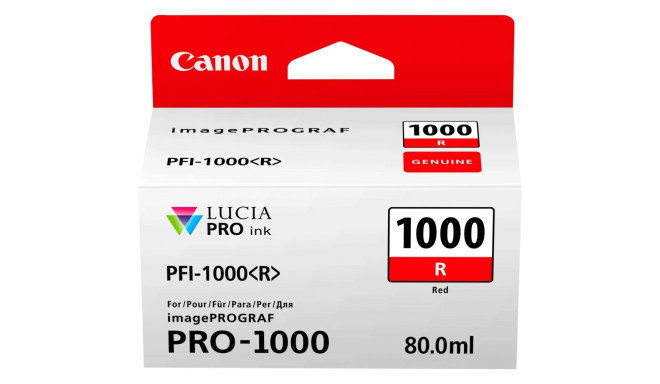 Canon PFI-1000 R Punane Tindikassett