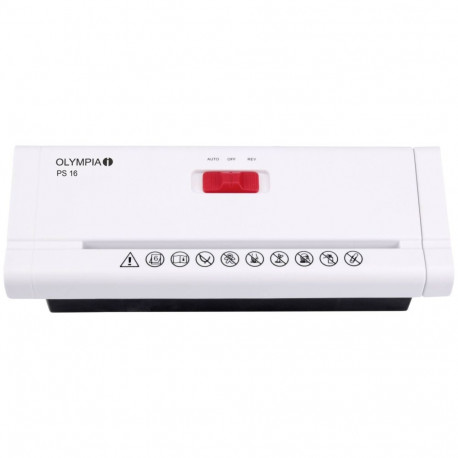Olympia PS 16 Paper shredder white