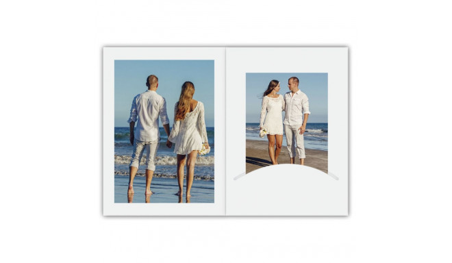 1x100 Daiber Portrait folders w. Passepartout 10x15 white matt