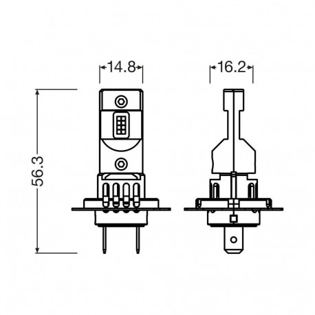 H7 LEDriving HL EASY 12V 6500K 2tk