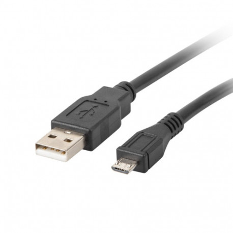 USB MICRO(M)->USB-A(M) 2.0 CABLE 1.8M BLACK LANBERG