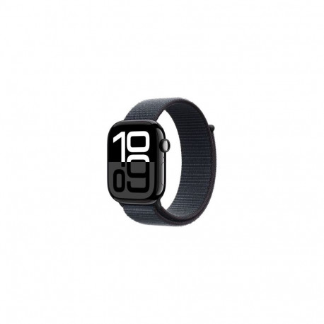 Apple Watch Series 10 GPS 46mm Jet Black Alu Case, Ink Sport Loop S/M EU MWWR3