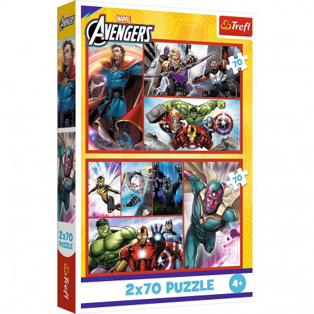 TREFL AVENGERS puslede komplekt, 2x70 osa