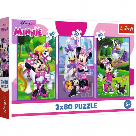 TREFL DISNEY MICKEY MOUSE puzzle set, 3x80 pcs