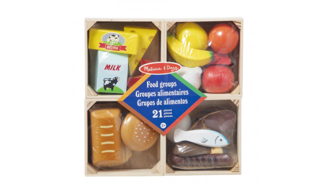 MELISSA & DOUG mängukomplekt Toidugrupid