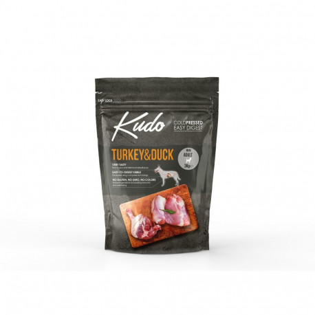 Kudo Turkey & Duck Mini külmpressitud koeratoit 3kg
