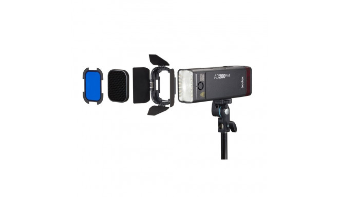 Godox Barndoor Kit For AD200ProII Speedlite Flash head