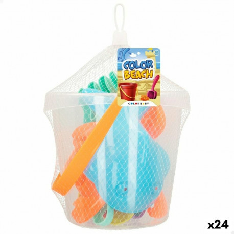 Rannalelude komplekt Colorbaby Ø 18 cm (24 Ühikut)
