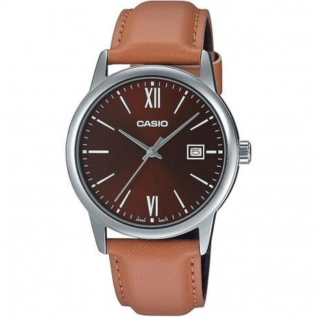 Meeste Kell Casio DATE, LEATHER - BRONZE (Ø 37 mm)