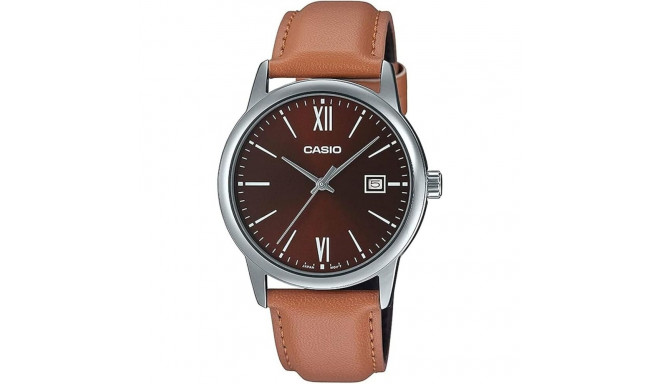 Meeste Kell Casio DATE, LEATHER - BRONZE (Ø 37 mm)