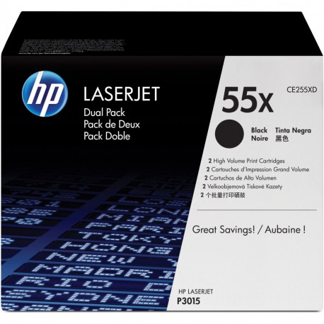 "HP original LaserJet CE255XD original Toner cartridge black high capacity 2-pack"