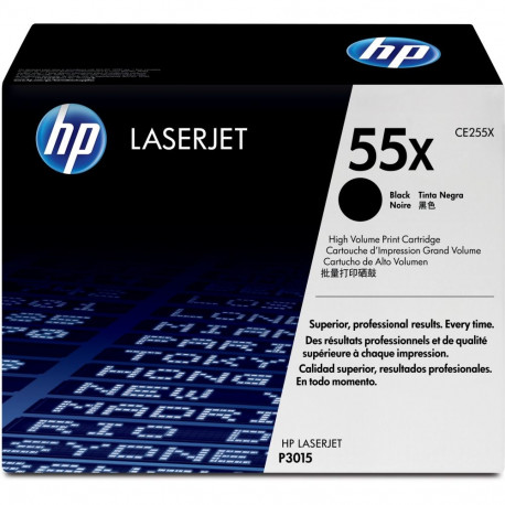 "HP original LaserJet Toner cartridge CE255X black standard capacity 12.500 pages 1-pack"