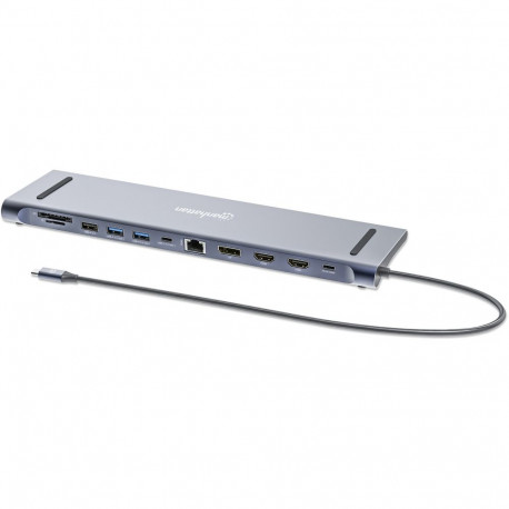 "MANHATTAN Dockingstation 12-in-1 4K 1xHDMI 2xDP 3xUSB-A"