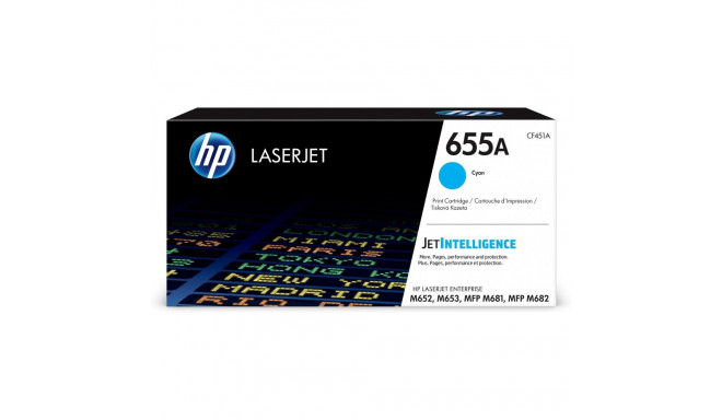 "HP 655A Original LaserJet Toner Cyan"