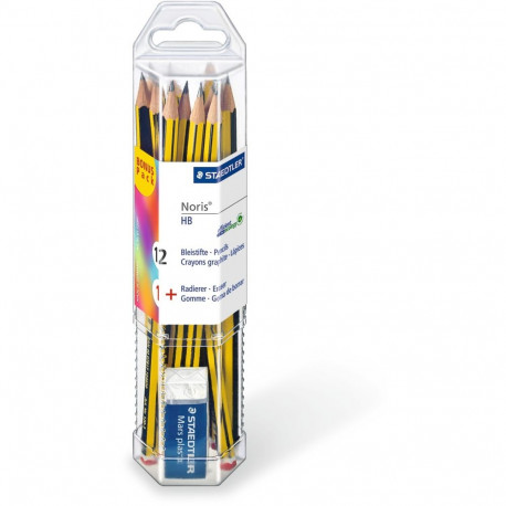 "STAEDTLER Set Bleistift + Radierer 100% PEFC 20 Stück HB"