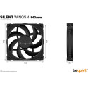 "140mm Be Quiet! SILENT WINGS 4"