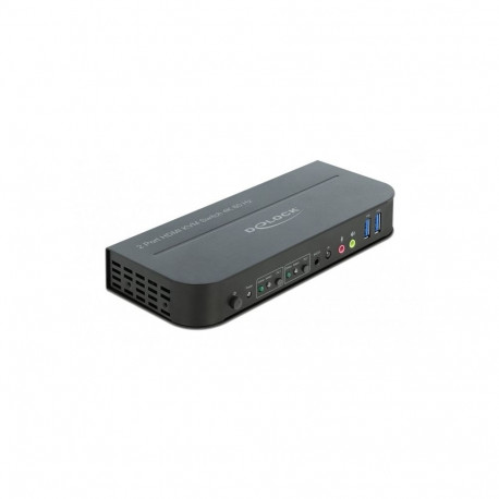 "DELOCK HDMI KVM Switch 4K 60Hz mit USB 3.0 und Audio"