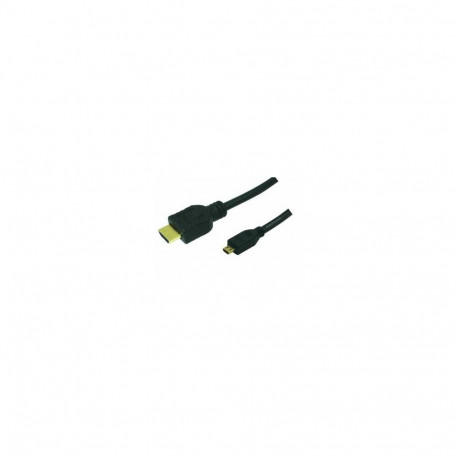 "Logilink HDMI-Kabel Ethernet A -> micro D St/St 1.00m bk"