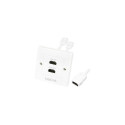 "Logilink HDMI Adapter. wall socket. 2-port. white"